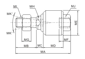 overall dimansions ISO UJ